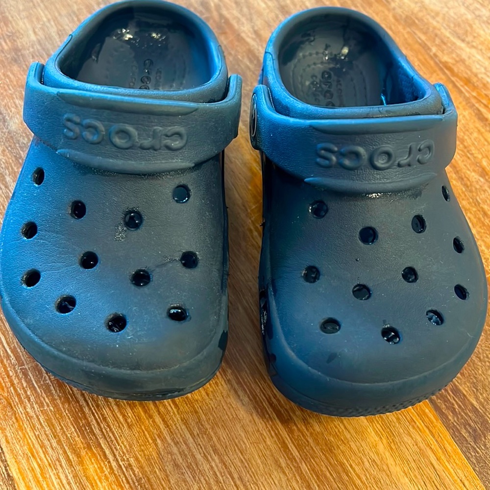 Navy Blue Crocs